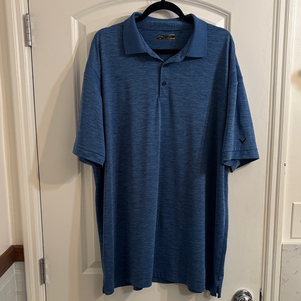 Callaway Men's Heathered Blue Polo Shirt